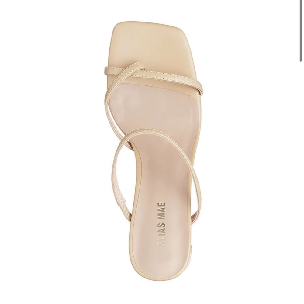 New Alias Mae Nellie Heels in Natural Leather